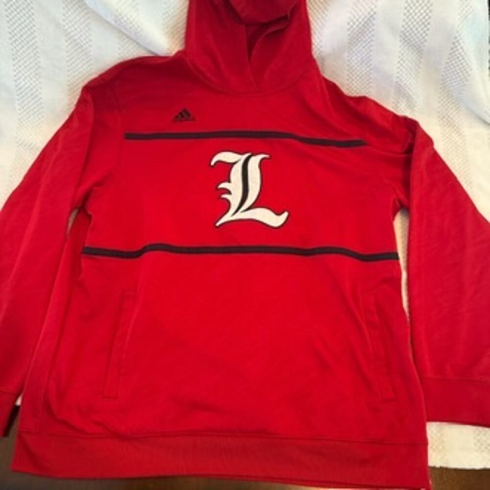 adidas red louisville cardinals hoodie size extra large XL